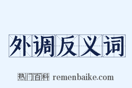 外调反义词是什么意思的图片